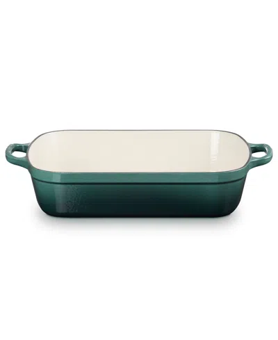 Le Creuset 5.25-quart Enameled Cast Iron Rectangular Roaster In Blue