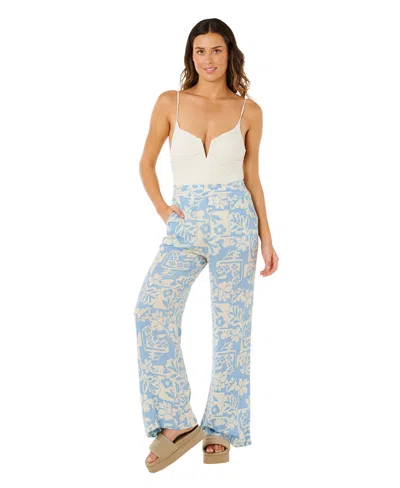 Rip Curl Print Wide Leg Pants In Multi