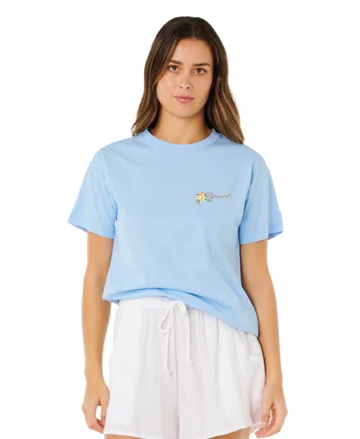 Rip Curl Poolside Relaxed Graphic T-shirt In Blue