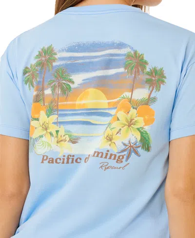 Rip Curl Poolside Relaxed Graphic T-shirt In Blue