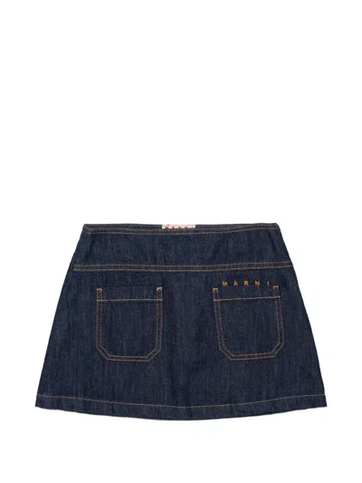 Marni Kids Mg170f Gonna In Blue