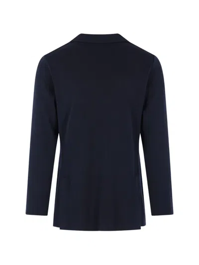 Lardini Double-breasted Dinner Jacket In Blue