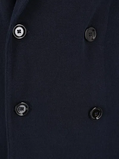 Lardini Double-breasted Dinner Jacket In Blue