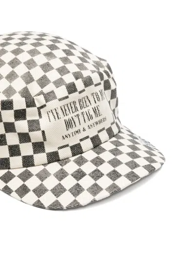 Miharayasuhiro Checkerboard Caps In Neutral