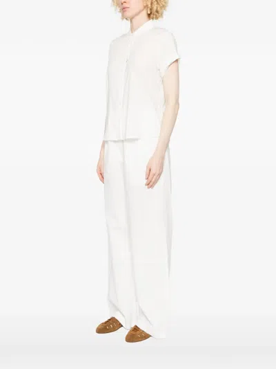 Samsoe & Samsoe Majan Ss Buttoned Shirt In White