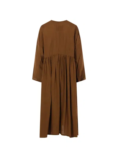 Uma Wang Button Front Coat In Brown