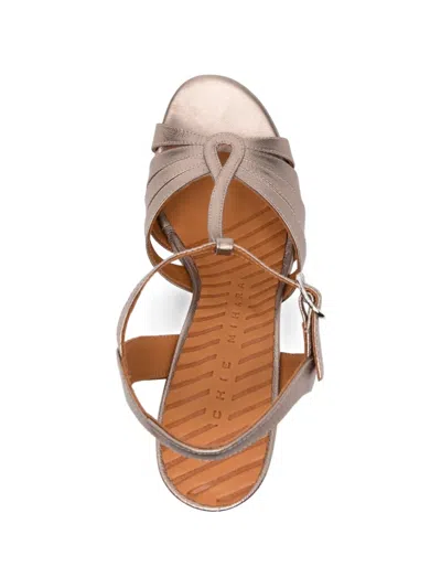 Chie Mihara Cafra T-strap Sandals In Silver