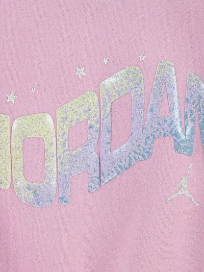 Jordan Girls Jumpman Club Bubble Fleece Tracksuit In Pink