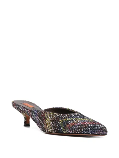 Missoni Point-toe Mules In Multi