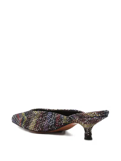Missoni Point-toe Mules In Multi