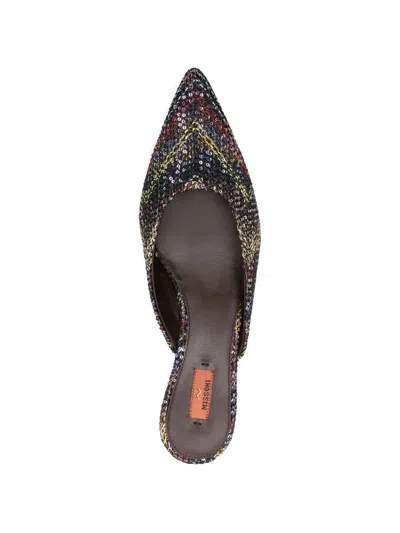 Missoni Point-toe Mules In Multi