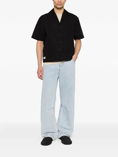 Entire Studios Gem Logo-patch Belt-loop Jeans In Blue