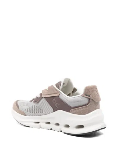 On Cloudnova Rift Panelled Mesh Sneakers In Gray