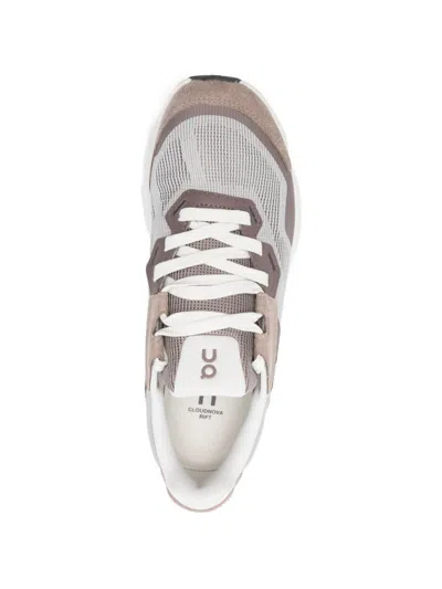On Cloudnova Rift Panelled Mesh Sneakers In Gray
