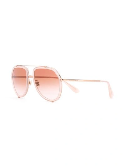 Shop Dolce & Gabbana Aviator Sunglasses In Pink