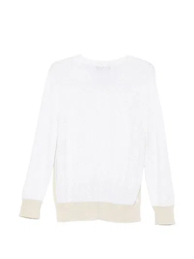 Lorena Antoniazzi Sequin Sweater In Multi