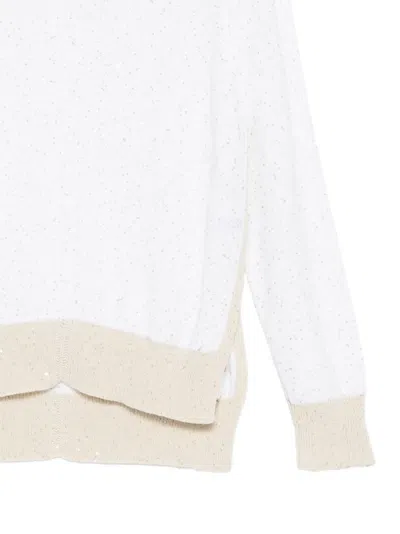 Lorena Antoniazzi Sequin Sweater In Multi