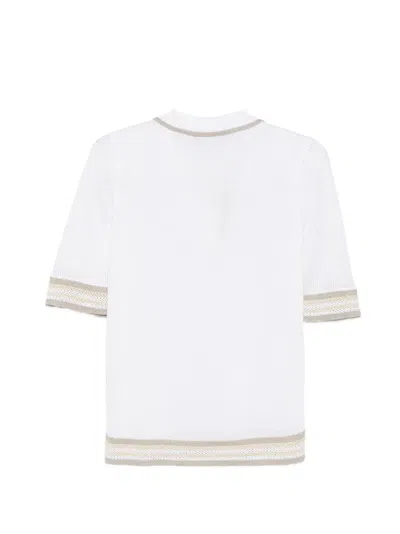 Lorena Antoniazzi Striped T-shirt In White