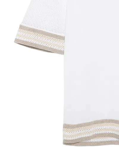 Lorena Antoniazzi Striped T-shirt In White