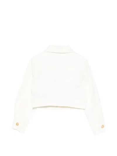 Balmain Pocket Button Jacket In White