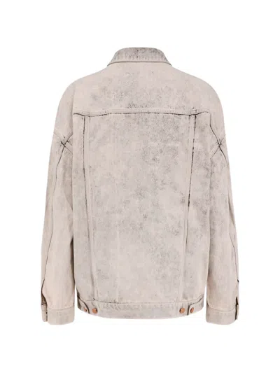 3x1 Bleached Denim Jacket In Neutral