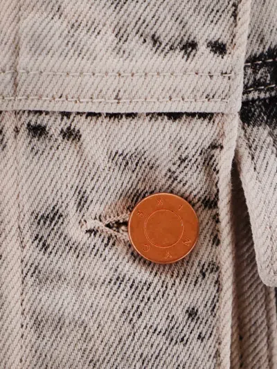 3x1 Bleached Denim Jacket In Neutral