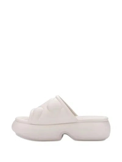 Melissa Puff Platform Slides In Neutral