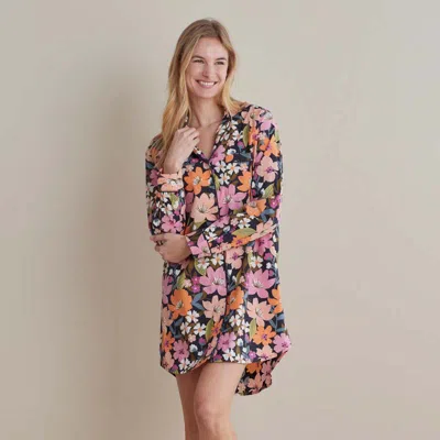 The Company Store Printed Poplin Women's Nightshirt In Multi