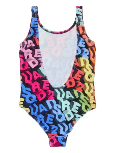 Dsquared2 Lettering One-piece In Multi