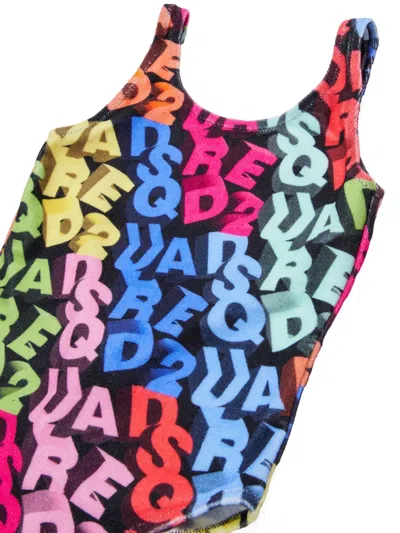 Dsquared2 Lettering One-piece In Multi