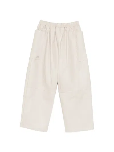 Douuod Patch-pocket Trousers In Neutral