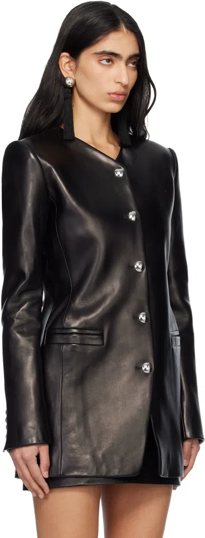 Khaite Naran Button Jacket In Black