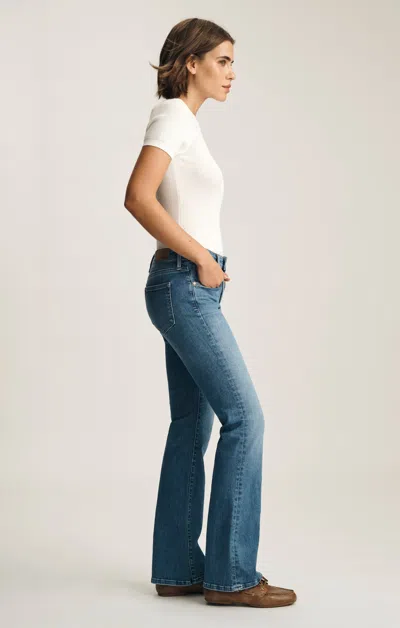 Mavi Vicky Bootcut In Blue Brushed Flex Blue In White