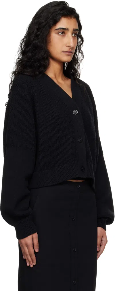 Ymc You Must Create Ymc Black Computer Cardigan In Black
