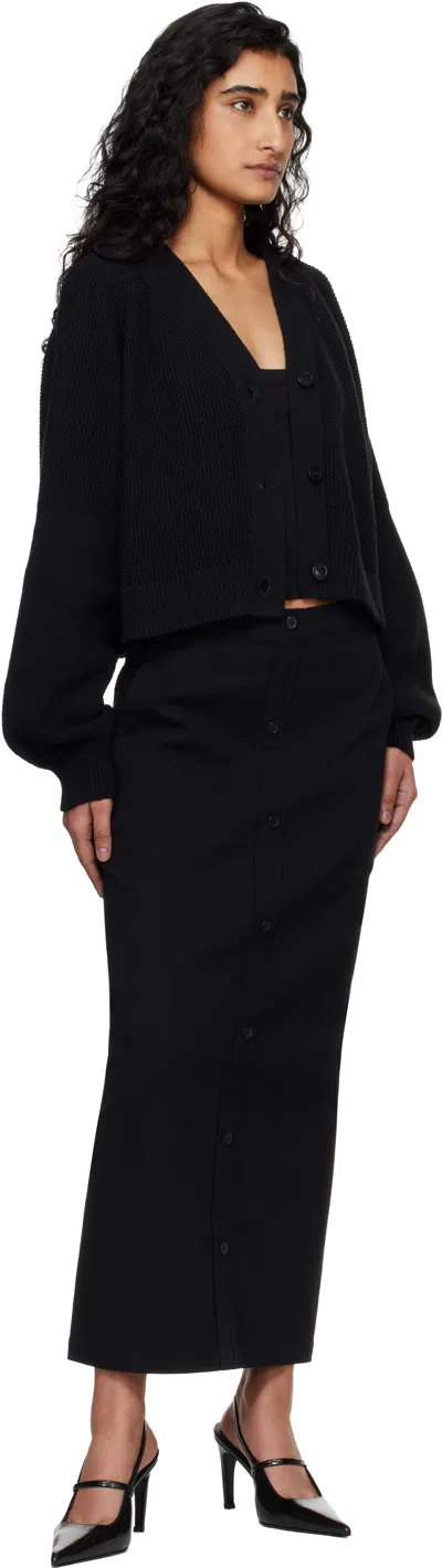Ymc You Must Create Ymc Black Computer Cardigan In Black