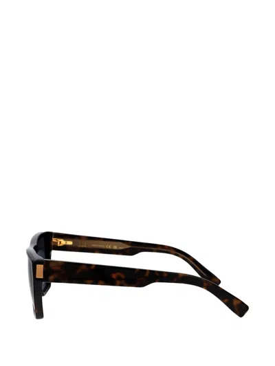Dunhill Rectangle Sunglasses In Brown
