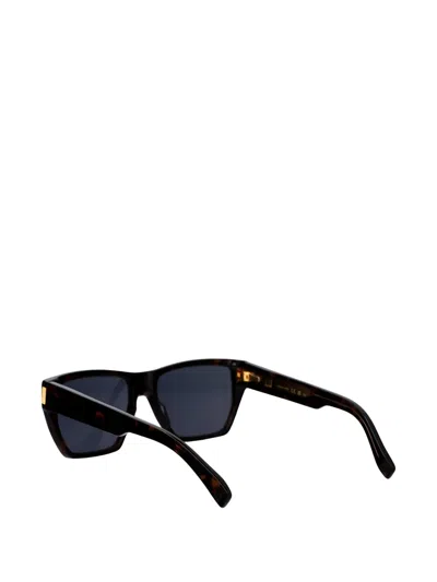 Dunhill Rectangle Sunglasses In Brown