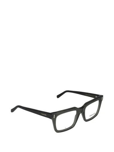 Ferragamo Square Frame Glasses In White