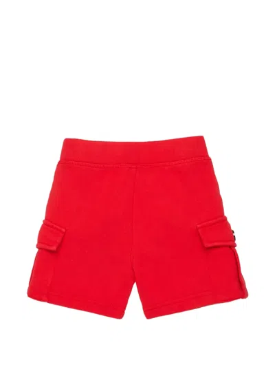 Dsquared2 Maple Leaf Cargo Shorts In Red