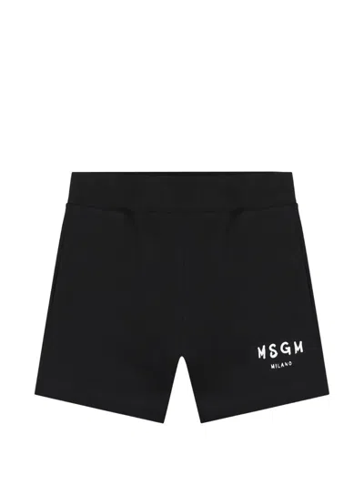 Msgm Logo-print Shorts Set In White