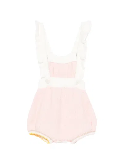 Gensami Ruffled Butterfly-appliqué Romper In Multi