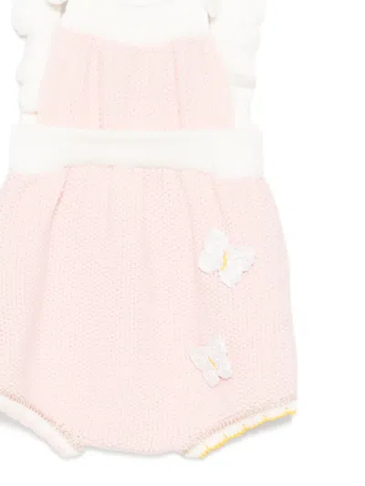 Gensami Ruffled Butterfly-appliqué Romper In Multi