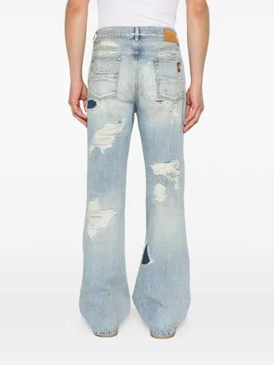 Amiri Distressed Jeans In Blue