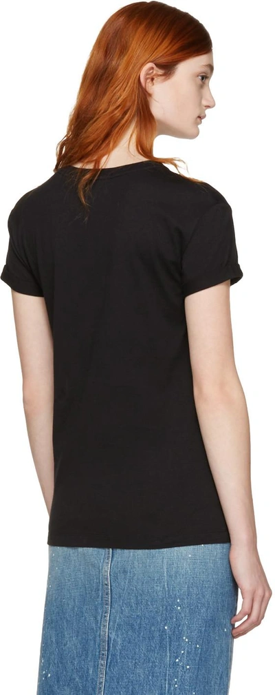 Shop Alexander Wang T Black V-neck T-shirt
