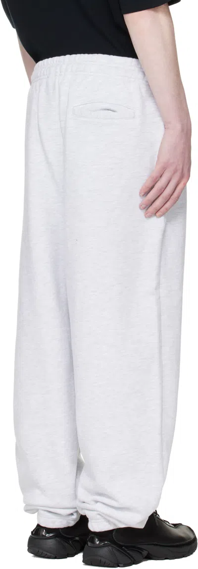 Entire Studios Gray Standard Sweatpants In White
