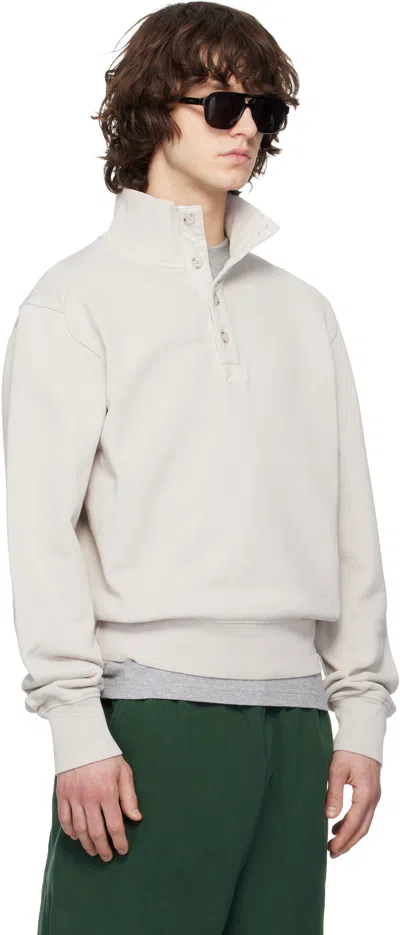 Entire Studios Off-white Port Pullover Sweatshirt In White