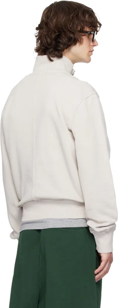 Entire Studios Off-white Port Pullover Sweatshirt In White