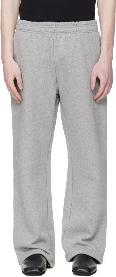 Entire Studios Unisex Waist Pockets Pants With Warm Interior And Drawstring Waistband In Gray