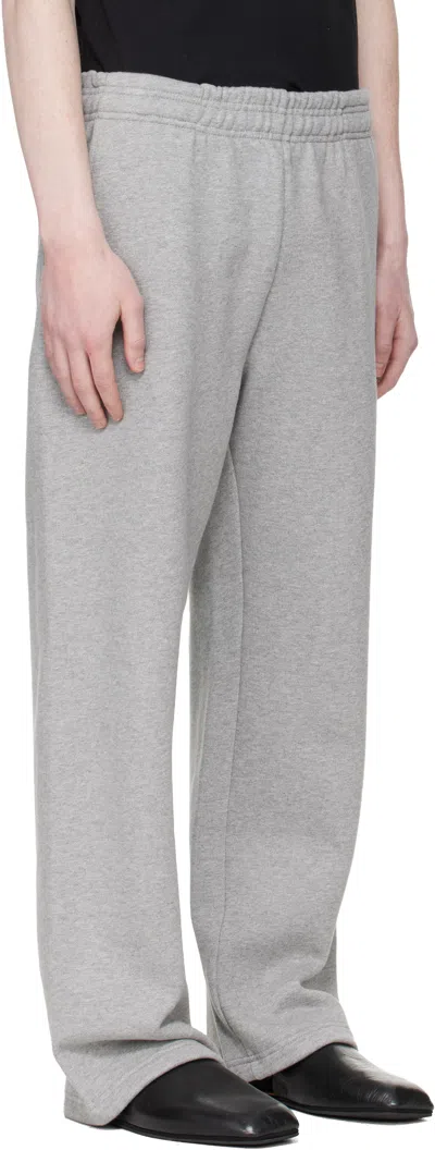 Entire Studios Unisex Waist Pockets Pants With Warm Interior And Drawstring Waistband In Gray