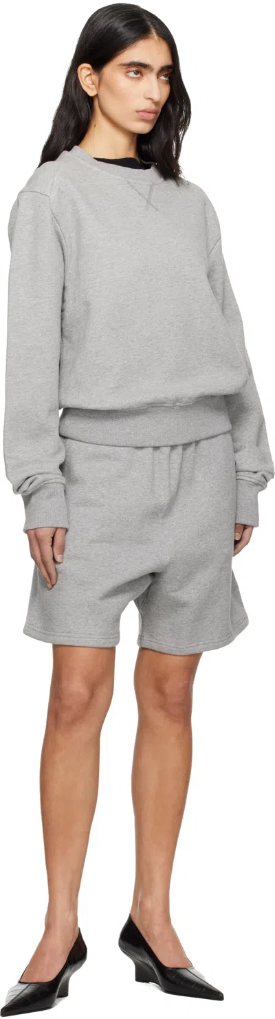 Entire Studios Gray Pod Crew Sweatshirt In Gray